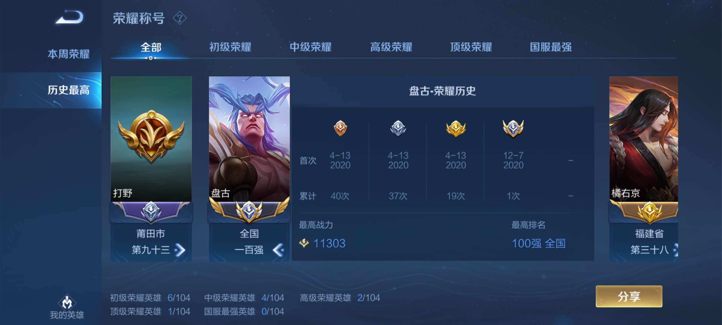 历史国标百强盘古❤️1